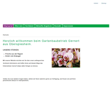 Tablet Screenshot of gartenbau-gernert.de